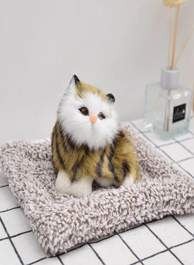 LA BELLEZA Sleeping Cute Simulation Mat Cat for Car And Home Accessories Decor for Decoration Showpiece - Image 2